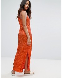 orange Maxikleid von Warehouse