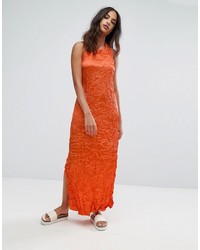 orange Maxikleid von Warehouse