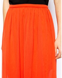 orange Maxirock von Asos