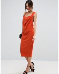 orange Midikleid von Asos