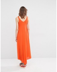 orange Midikleid von Mango