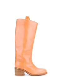 orange mittelalte Stiefel