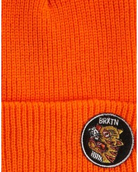 orange Mütze von Brixton