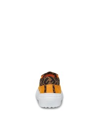 orange niedrige Sneakers von Fendi