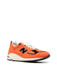 orange niedrige Sneakers von New Balance