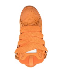 orange niedrige Sneakers von Lanvin