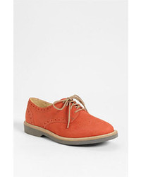 orange Oxford Schuhe