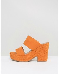 orange Pantoletten von Asos