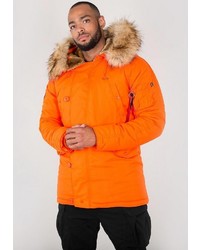 orange Parka von Alpha Industries