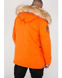 orange Parka von Alpha Industries