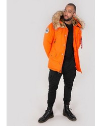 orange Parka von Alpha Industries