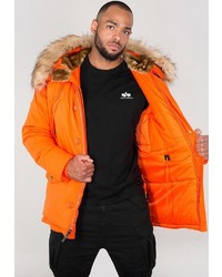 orange Parka von Alpha Industries