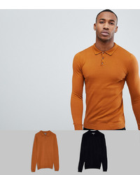 orange Polo Pullover von ASOS DESIGN