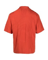 orange Polohemd mit Blumenmuster von PS Paul Smith