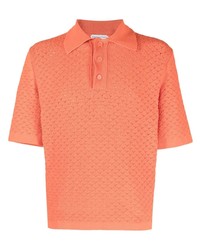 orange Polohemd von Bottega Veneta