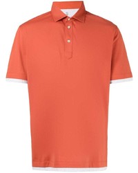 orange Polohemd von Brunello Cucinelli