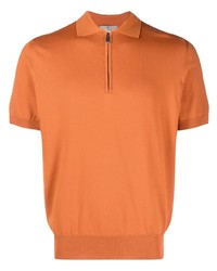 orange Polohemd von Canali