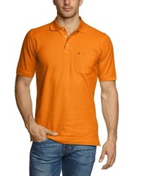orange Polohemd von Casamoda