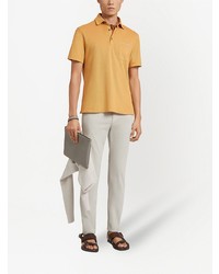 orange Polohemd von Ermenegildo Zegna