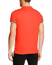 orange Polohemd von Clique