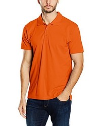 orange Polohemd von Clique