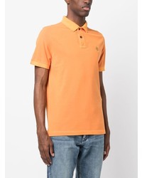 orange Polohemd von Stone Island