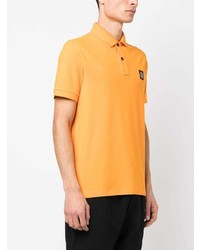 orange Polohemd von Stone Island