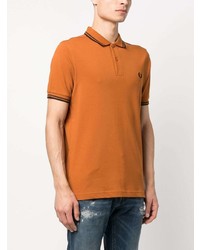 orange Polohemd von Fred Perry