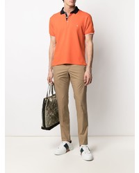 orange Polohemd von Fay