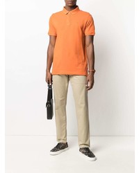 orange Polohemd von Trussardi