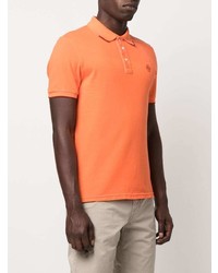 orange Polohemd von Jacob Cohen