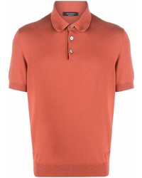 orange Polohemd von Ermenegildo Zegna