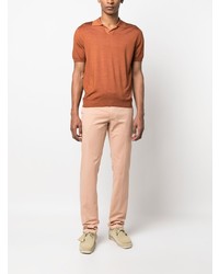 orange Polohemd von Canali