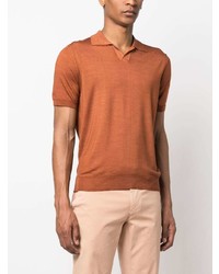 orange Polohemd von Canali