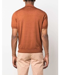 orange Polohemd von Canali