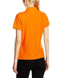 orange Polohemd von Fruit of the Loom