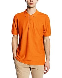 orange Polohemd von Fruit of the Loom