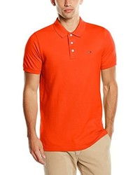 orange Polohemd von Hilfiger Denim