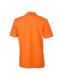 orange Polohemd von James & Nicholson