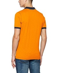 orange Polohemd von James & Nicholson