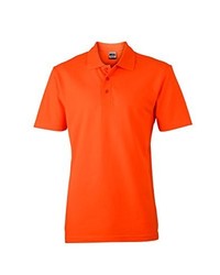 orange Polohemd von James & Nicholson
