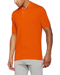 orange Polohemd von James & Nicholson