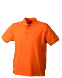 orange Polohemd von James & Nicholson