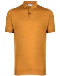 orange Polohemd von John Smedley
