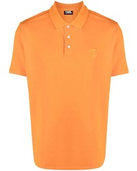 orange Polohemd von Karl Lagerfeld