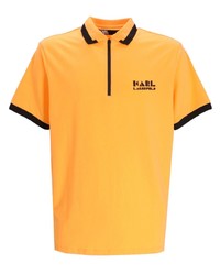 orange Polohemd von Karl Lagerfeld