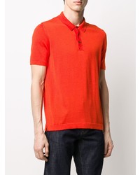 orange Polohemd von Roberto Collina