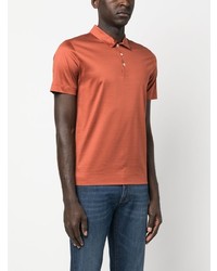 orange Polohemd von Canali