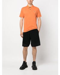 orange Polohemd von Stone Island