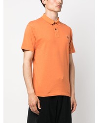 orange Polohemd von Stone Island